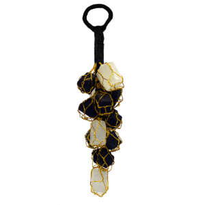 Black Tourmaline Selenite Mix Tumble Stone Car Hanging Door Hanging Accessories