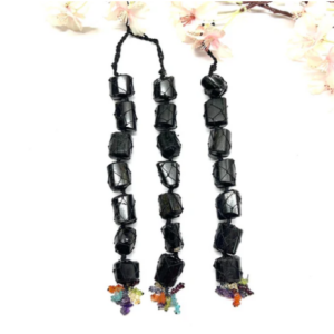 Black Tourmaline hanging crystals