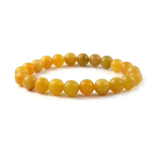 Golden quartz Round Bead Bracelet