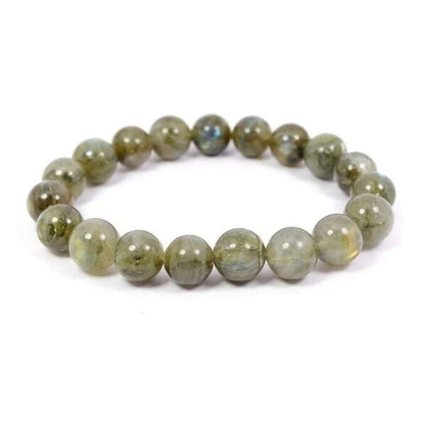 Labradorite Round Bead Bracelet