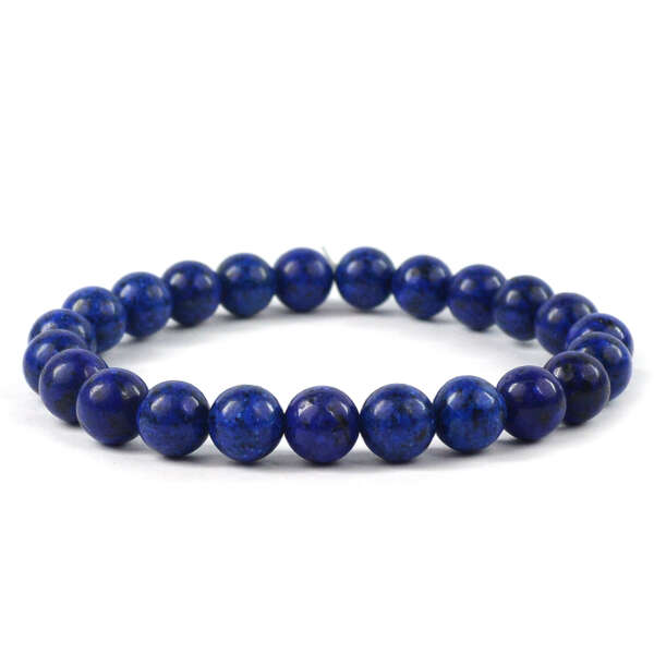 Lapis Lazuli 8 mm Round Bead Bracelet