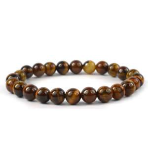 Tigers Eye 8 mm Round Bead Bracelet