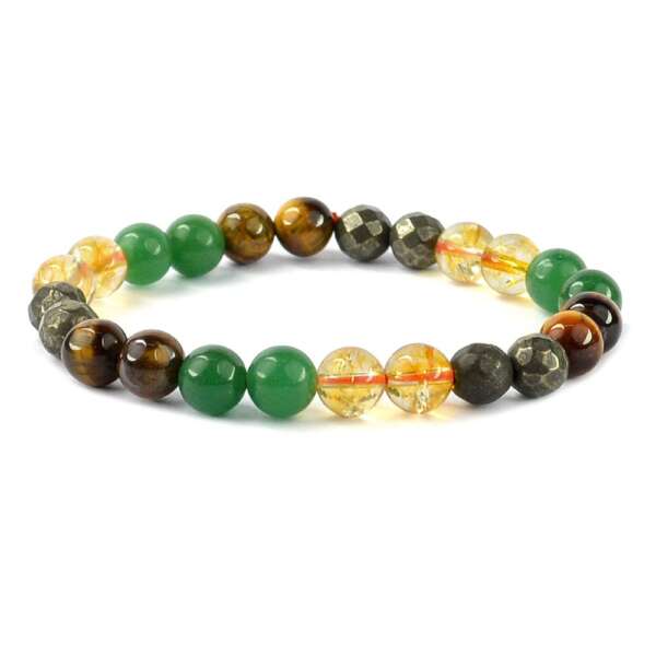 Wealth 8 mm Round Bead Bracelet