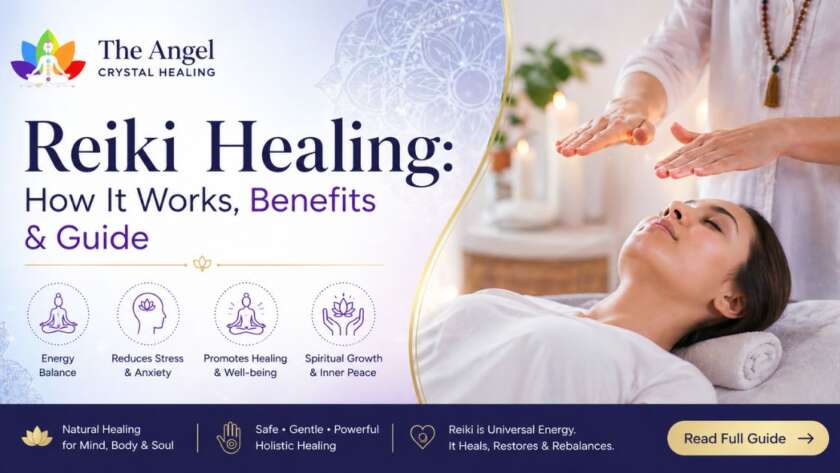 Reiki healing in India with therapist performing energy healing session for mind body and soul balance